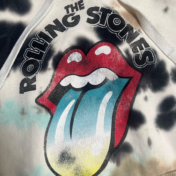 The Rolling Stones - Women’s Medium Tie Die Hoodie - Picture 2 of 9